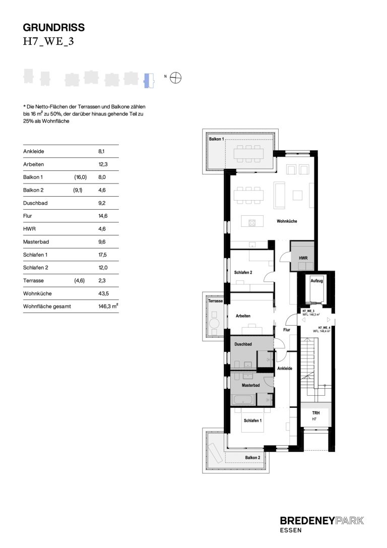 Böcker Wohnimmobilien - Immobilienangebot - Essen / Bredeney - Alle - Traumhaft wohnen in absoluter Bestlage mit drei Balkonen