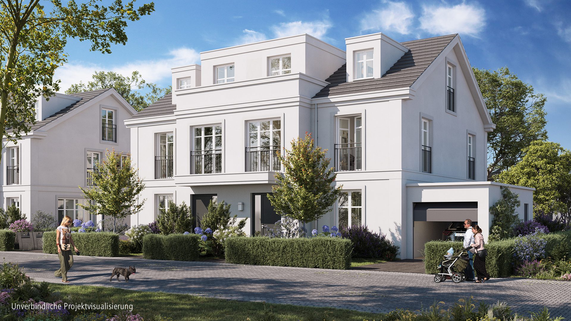 Böcker Wohnimmobilien - Immobilienangebot - Düsseldorf / Wittlaer - Alle - Neubau-Erstbezug - Fertigstellung ca. Ende 2024! In bester, begehrter Wohnlage von Wittlaer gelegen!