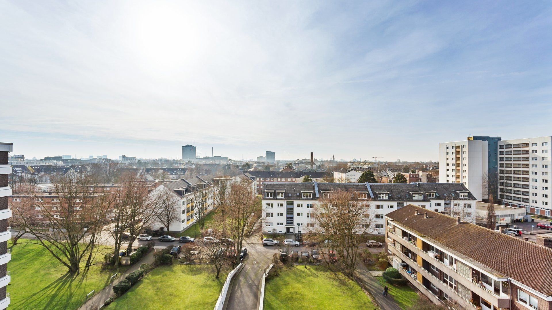 Aussicht Böcker Wohnimmobilien - Immobilienangebot - Düsseldorf/Lörick - Alle - Über den Dächern von Lörick