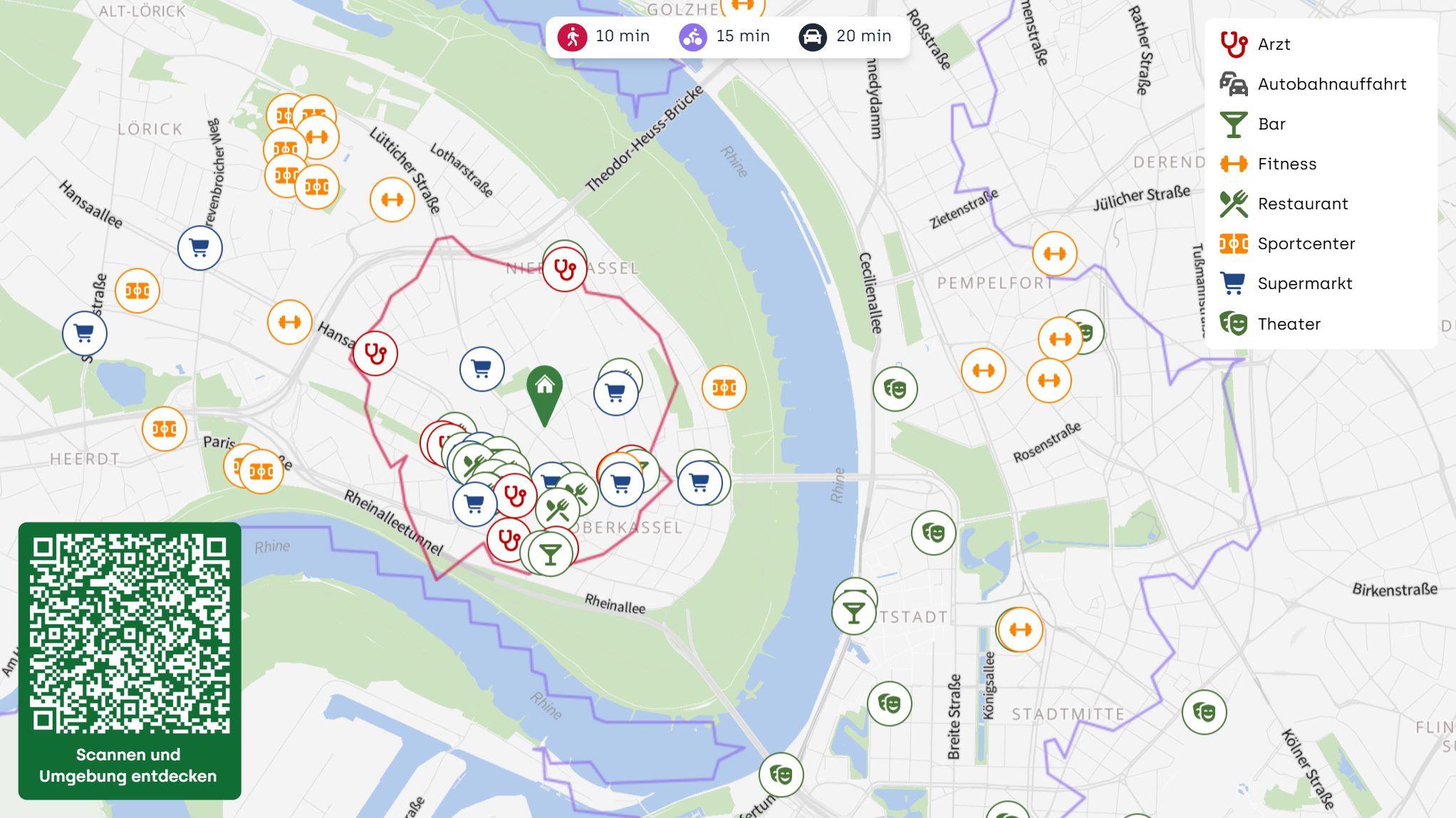 Böcker Wohnimmobilien - Immobilienangebot - Düsseldorf / Oberkassel - Alle - Eine besondere Adresse  - Neubauwohnung für Familien im 3. OG