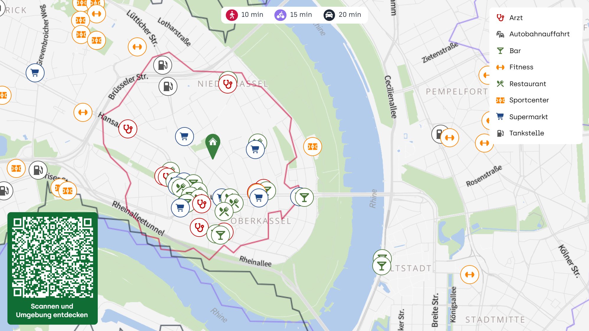 Böcker Wohnimmobilien - Immobilienangebot - Düsseldorf / Oberkassel - Alle - Eine besondere Adresse  - Neubauwohnung für Familien im 3. OG