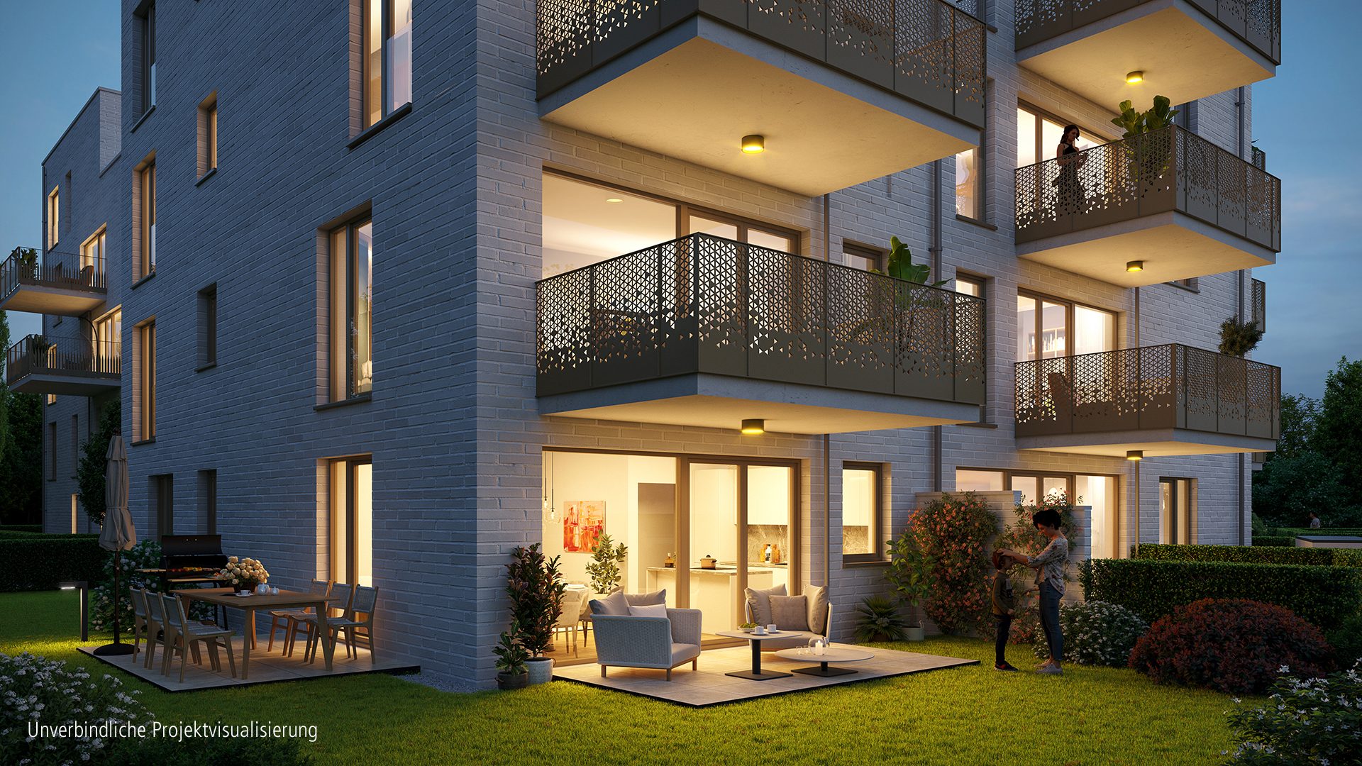 Böcker Wohnimmobilien - Immobilienangebot - Düsseldorf / Oberkassel - Alle - Wie ein Haus. Mehr als eine Wohnung. Genau richtig.  Haus-in-Haus im GOLDECK Nr. 1