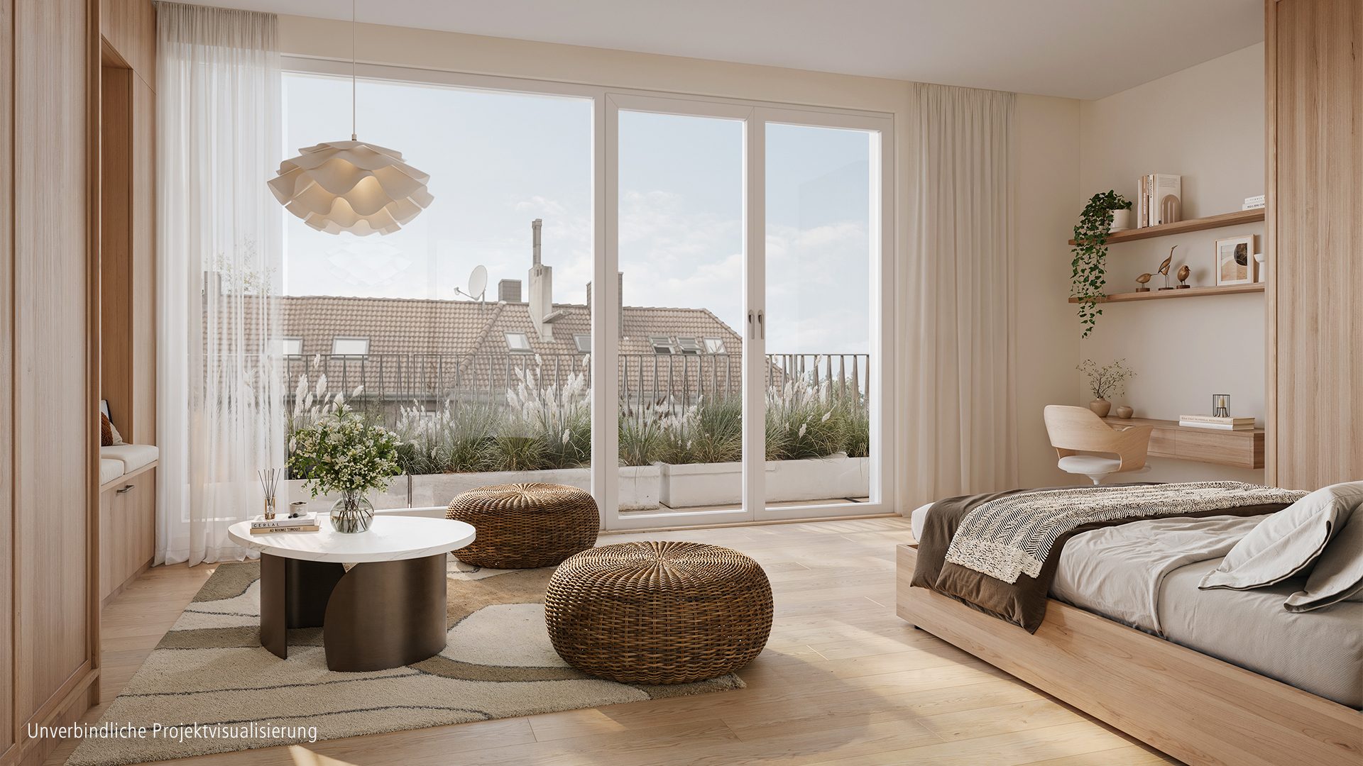 Böcker Wohnimmobilien - Immobilienangebot - Düsseldorf - Alle - Solitär - Exklusives Penthouse auf ca. 204 m². Atemberaubende Aussichten und großzügige Terrassen.