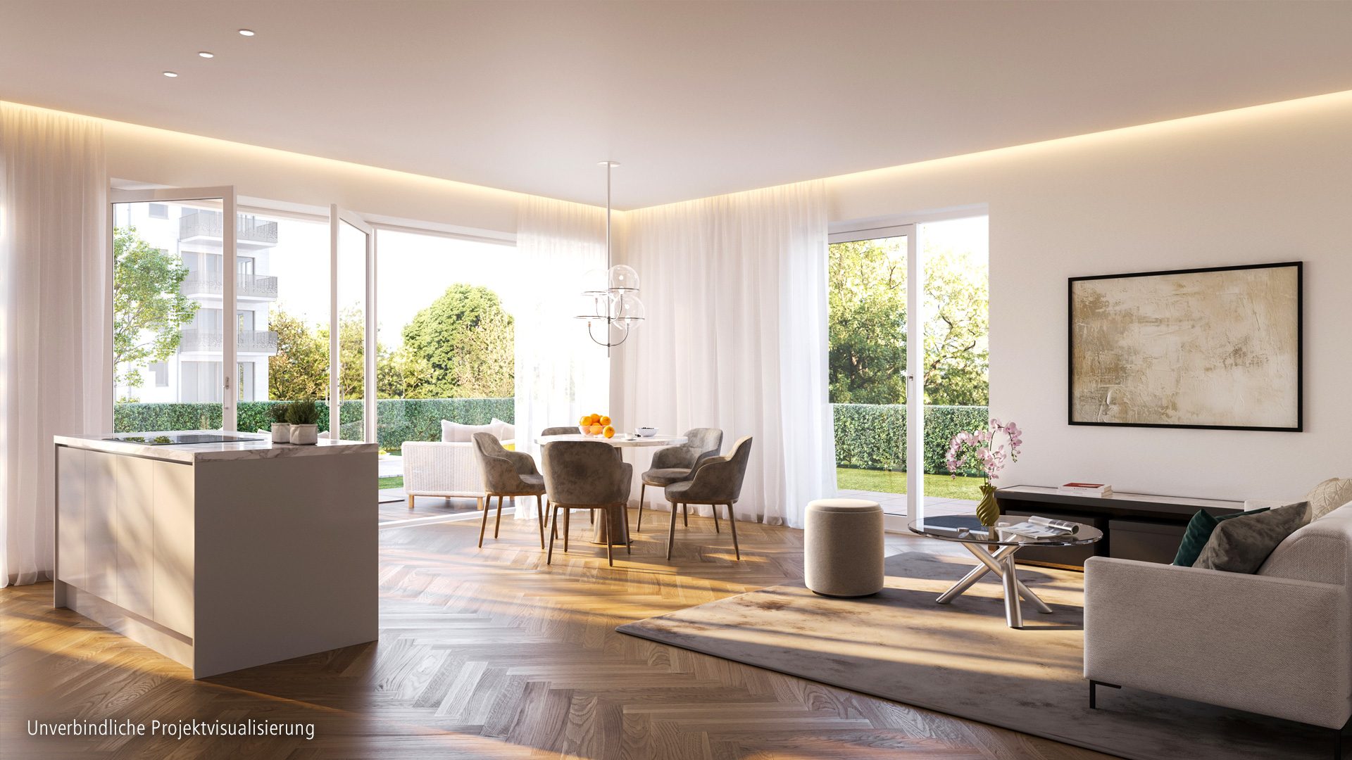 Böcker Wohnimmobilien - Immobilienangebot - Düsseldorf / Oberkassel - Alle - Exklusive 4-Zimmer-Wohnung mit ca. 112 m² Wohnkomfort