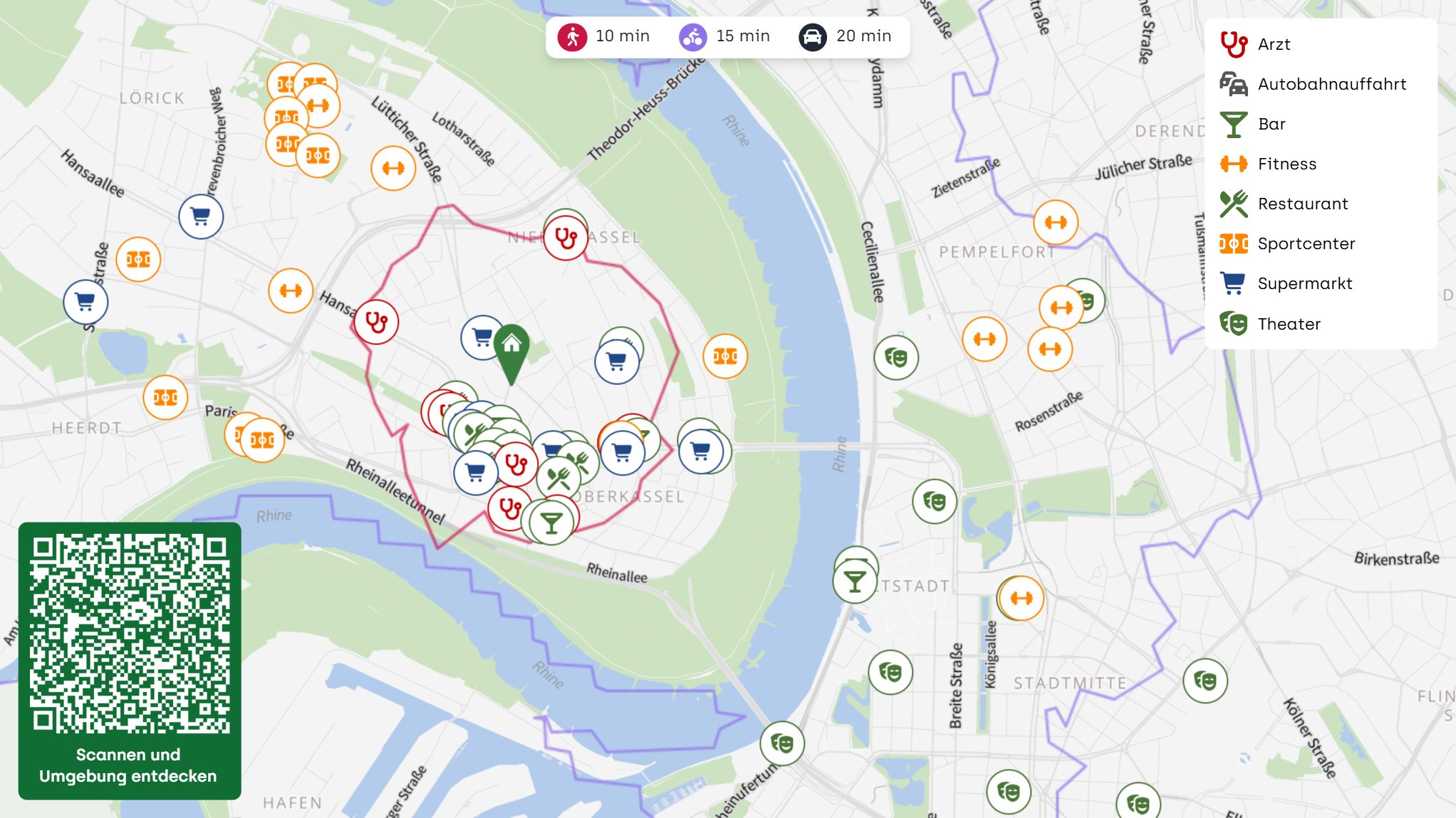 Böcker Wohnimmobilien - Immobilienangebot - Düsseldorf / Oberkassel - Alle - Eine ganz besondere Adresse - Exklusive 4-Zimmer-Wohnung mit ca. 112 m² Wohnkomfort