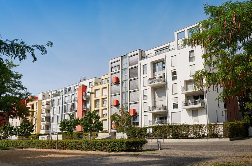 Blick auf Anlageimmobilien / Kapitalanlagen in Düsseldorf