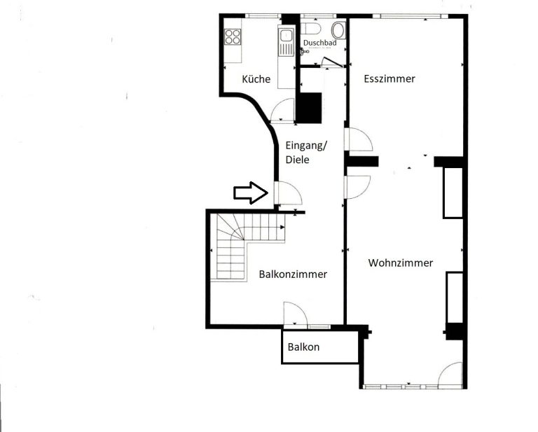 Böcker Wohnimmobilien - Immobilienangebot - Düsseldorf / Oberkassel - Alle - Großzügige Gartenwohnung im Maisonette-Stil in direkter Nähe zum Rhein!