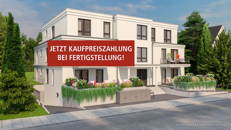 Böcker Wohnimmobilien - Immobilienangebot - Mülheim an der Ruhr / Speldorf - Alle - Neubau-Erdgeschoss-Wohnung mit Garten und Terrasse