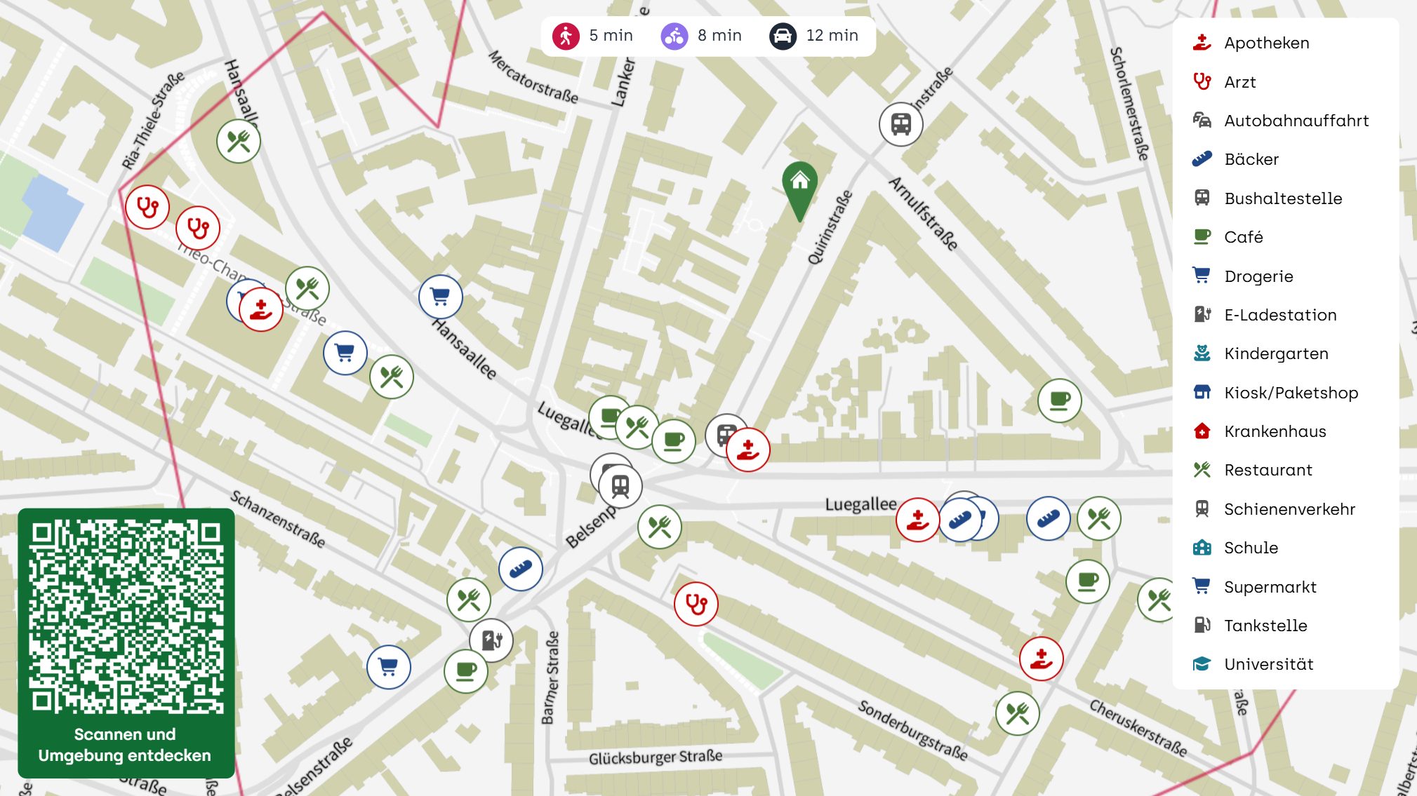 Böcker Wohnimmobilien - Immobilienangebot - Düsseldorf / Oberkassel - Alle - Luxuriöse 3-Zimmer-Wohnung mit Balkon in Oberkassel - Individuelles Wohnjuwel mit 2 TG Stellplätzen