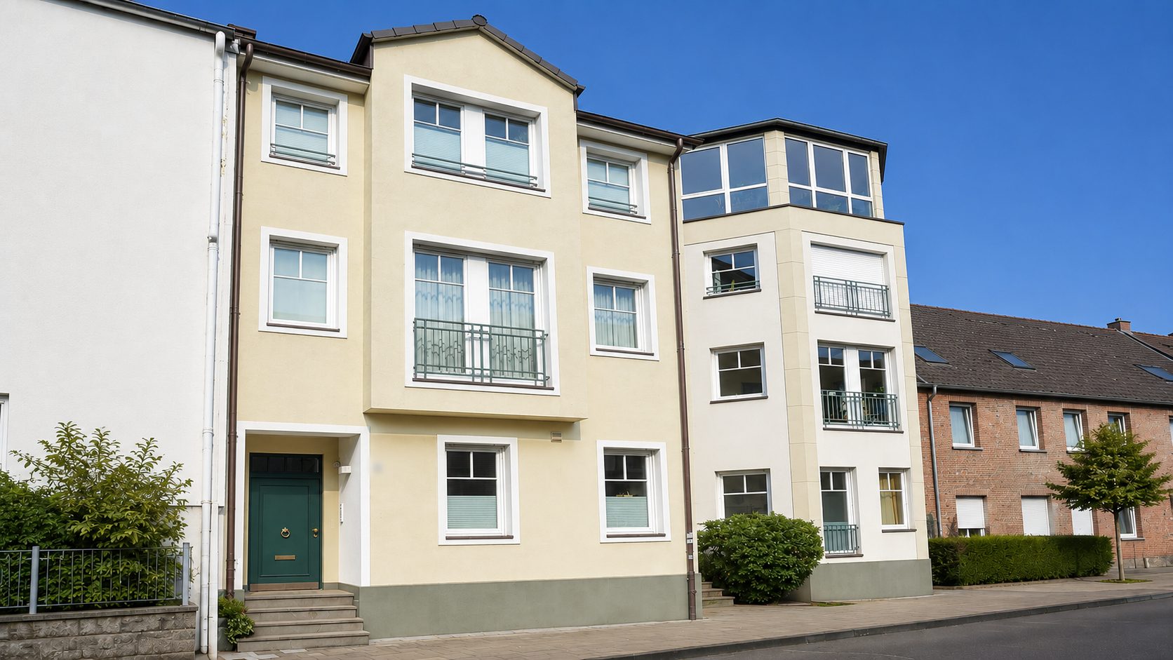 Böcker Wohnimmobilien - Immobilienangebot - Düsseldorf / Kaiserswerth - Alle - Life Style Townhouse im Herzen von Kaiserswerth! Junge 6-Zi-Stadtoase für Familien!