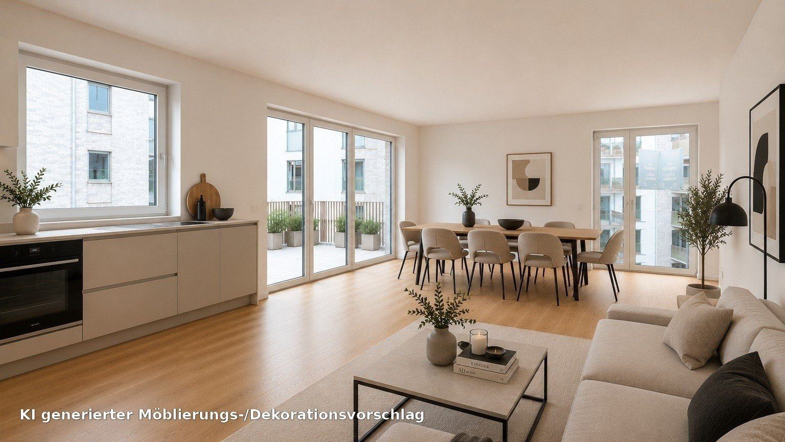Böcker Wohnimmobilien - Immobilienangebot - Düsseldorf / Oberkassel - Alle - Moderne 4-Raum-Wohnung mit Südwest-Balkon