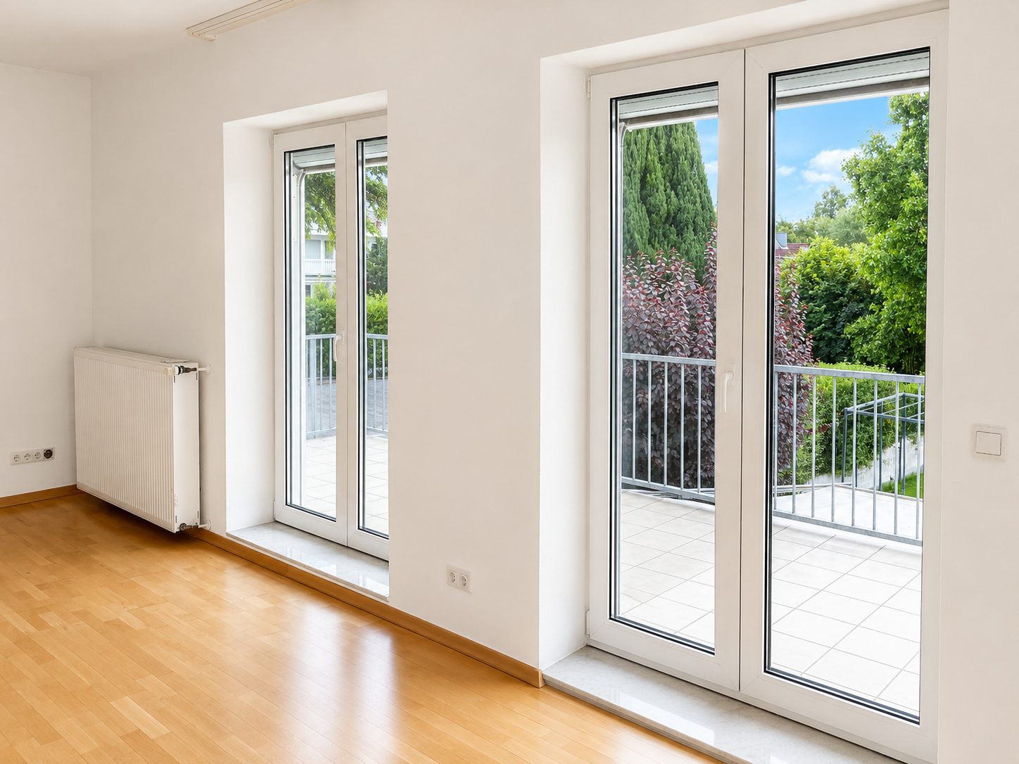 Böcker Wohnimmobilien - Immobilienangebot - Düsseldorf / Kaiserswerth - Alle - Exklusive 3-Zimmer-Wohnung mit großem Sonnenbalkon und Blick ins Grüne