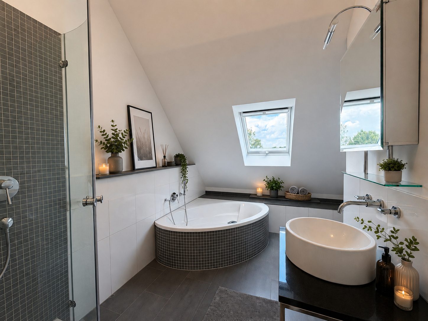 Böcker Wohnimmobilien - Immobilienangebot - Düsseldorf / Niederkassel - Alle - Stilvolle Maisonettewohnung mit 3,5 Zimmern, Dachterrasse, Kamin und Nähe zum  Rhein