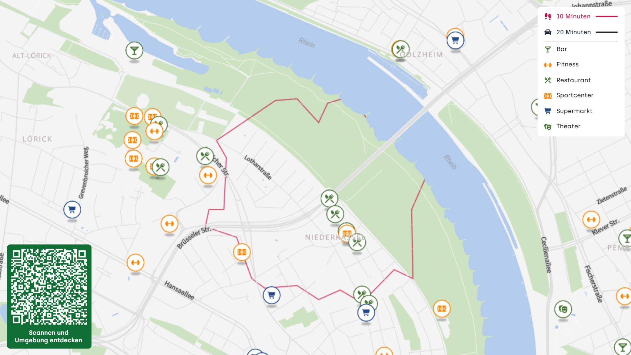 Böcker Wohnimmobilien - Immobilienangebot - Düsseldorf / Niederkassel - Alle - Stilvolle Maisonettewohnung mit 3,5 Zimmern, Dachterrasse, Kamin und Nähe zum  Rhein