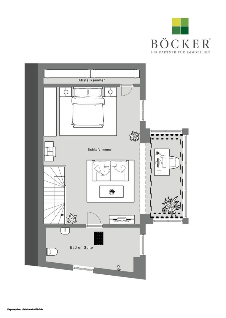 Böcker Wohnimmobilien - Immobilienangebot - Düsseldorf / Carlstadt - Alle - Ein Unikat - Besonderes Wohnen auf zwei Ebenen - Carlstadt