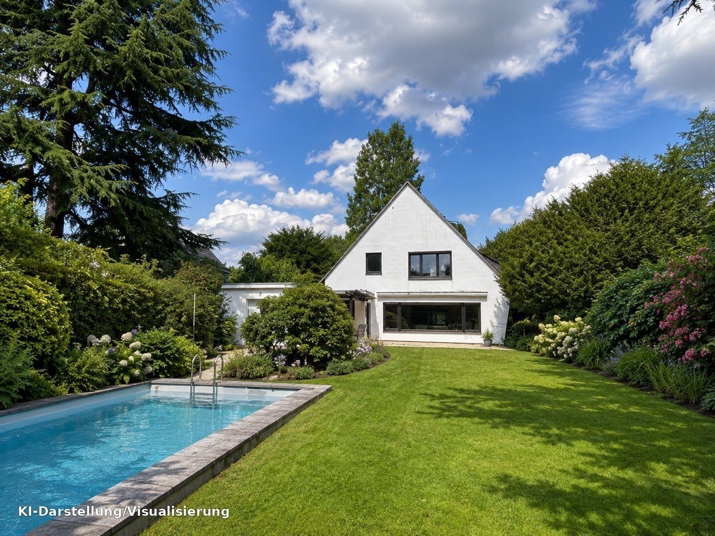 Böcker Wohnimmobilien - Immobilienangebot - Düsseldorf / Wittlaer - Alle - Freistehendes Einfamilienhaus mit großem Grundstück – Kernsanierung oder Neubau möglich