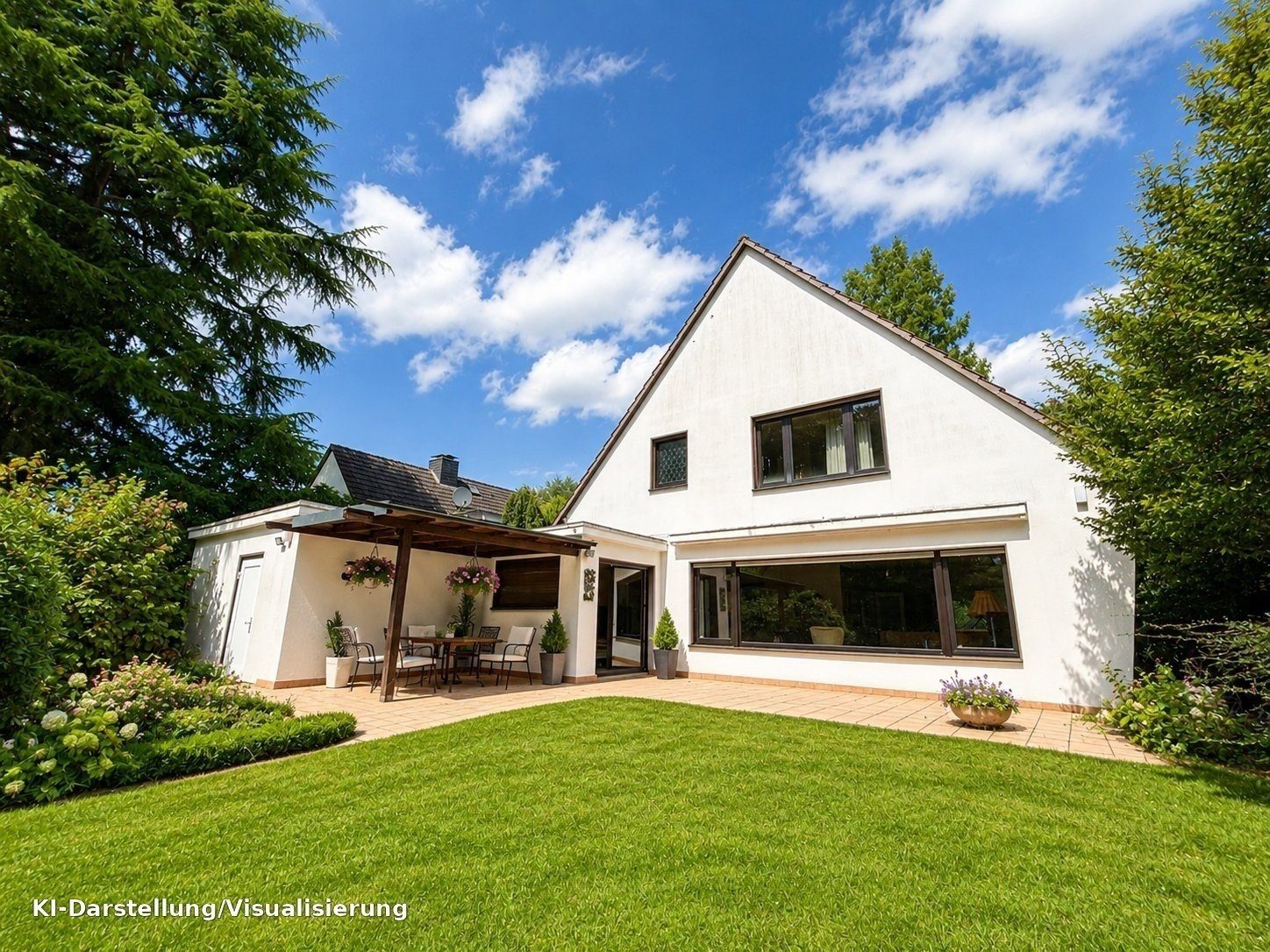 Böcker Wohnimmobilien - Immobilienangebot - Düsseldorf / Wittlaer - Alle - Freistehendes Einfamilienhaus mit großem Grundstück – Kernsanierung oder Neubau möglich