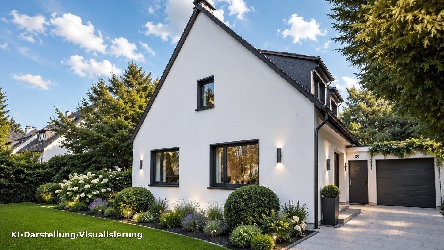 Böcker Wohnimmobilien - Immobilienangebot - Düsseldorf / Wittlaer - Alle - Freistehendes Einfamilienhaus mit großem Grundstück – Kernsanierung oder Neubau möglich