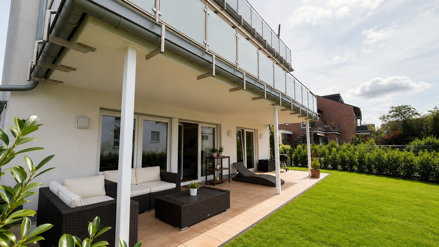 Böcker Wohnimmobilien - Immobilienangebot - Düsseldorf / Kalkum - Alle - Moderne 4-Zimmer-Wohnung in ruhiger Lage