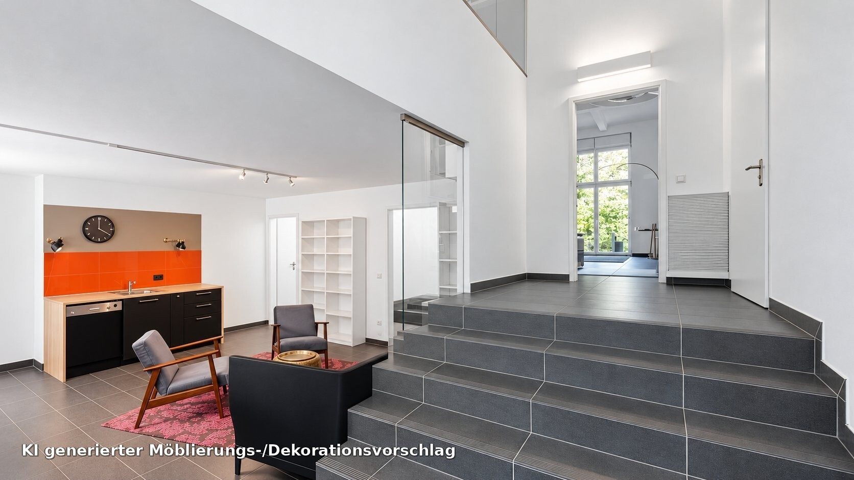 Böcker Wohnimmobilien - Immobilienangebot - Essen / Werden - Alle - Solitär in Essen-Werden: Exklusive Maisonette mit Loftcharakter und historischem Charme