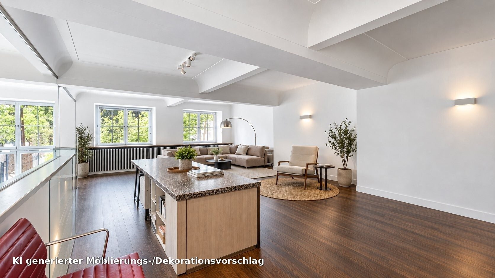 Böcker Wohnimmobilien - Immobilienangebot - Essen / Werden - Alle - Solitär in Essen-Werden: Exklusive Maisonette mit Loftcharakter und historischem Charme