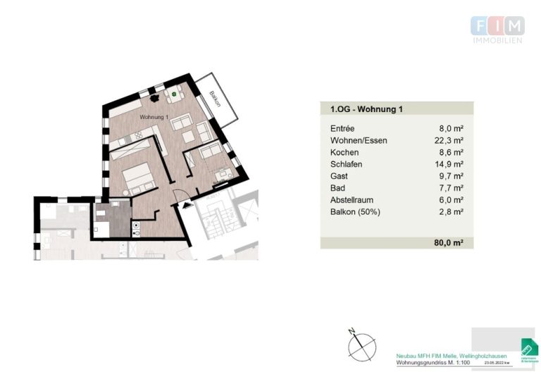 Immobilienangebot - Melle / Wellingholzhausen - Alle - Ihr neues Zuhause - Im Herzen von Wellingholzhausen! Schlüsselfertig!