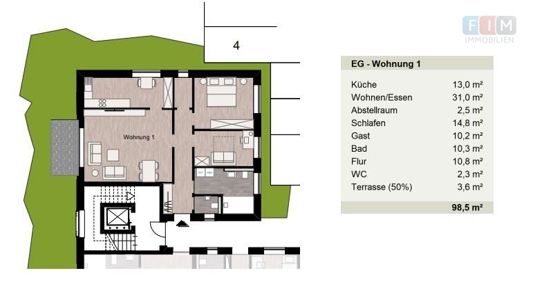 Immobilienangebot - Bersenbrück - Alle - Neubau - Mehrfamilienhaus mit ca. 1.155 qm Wohnfläche, Schlüsselfertig im Gesamtpaket und KfW - 40!