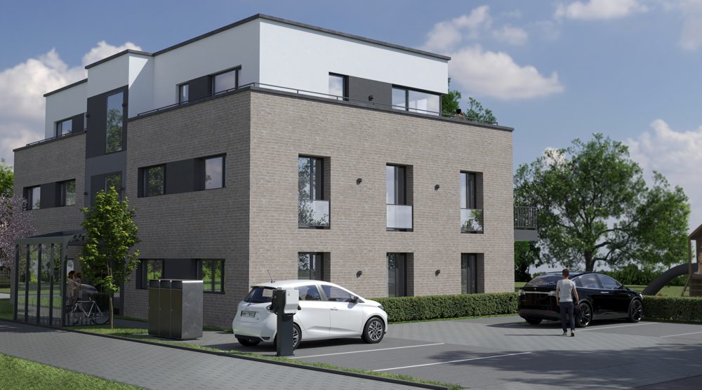 Immobilienangebot - Münster - Alle - Klimafreundlicher Neubau - Hier entstehen acht tolle Eigentumswohnungen - Schlüsselfertig!