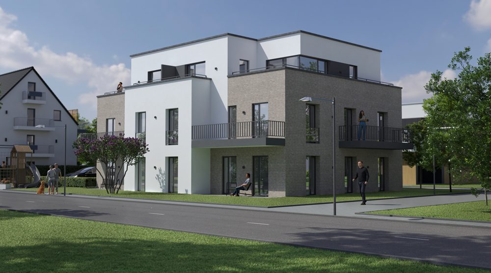 Immobilienangebot - Münster - Alle - Klimafreundlicher Neubau - Hier entstehen acht tolle Eigentumswohnungen - Schlüsselfertig!