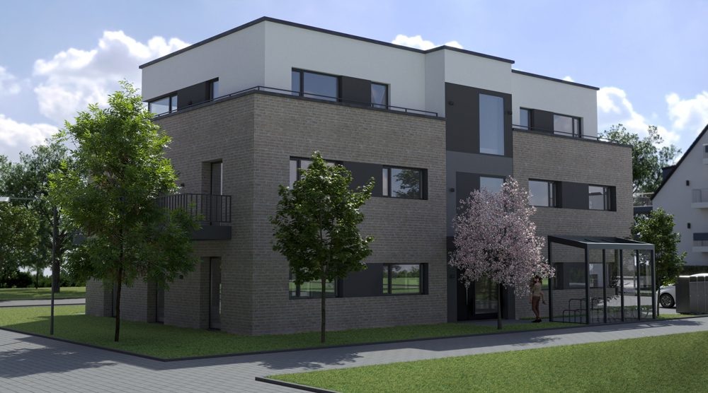 Immobilienangebot - Münster - Alle - Klimafreundlicher Neubau - Hier entstehen acht tolle Eigentumswohnungen - Schlüsselfertig!