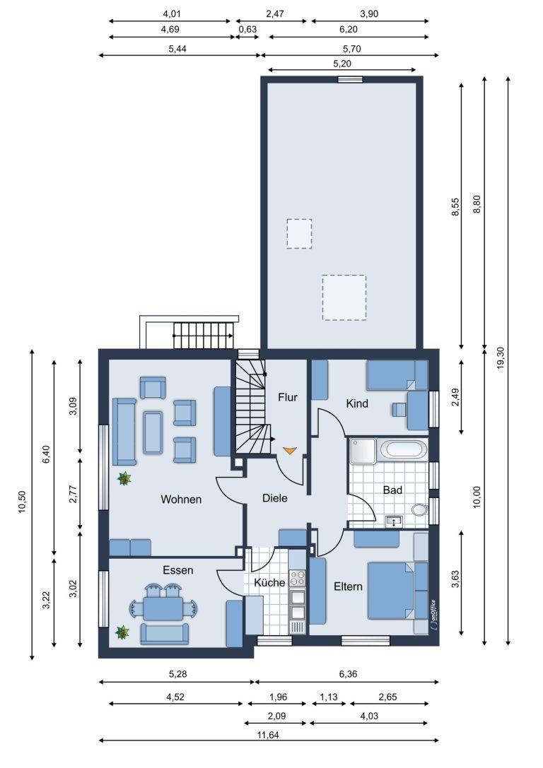 Immobilienangebot - Lage - Alle - Saniertes und geräumiges Ein-/ Zweifamilienhaus in charmanter Wohnlage