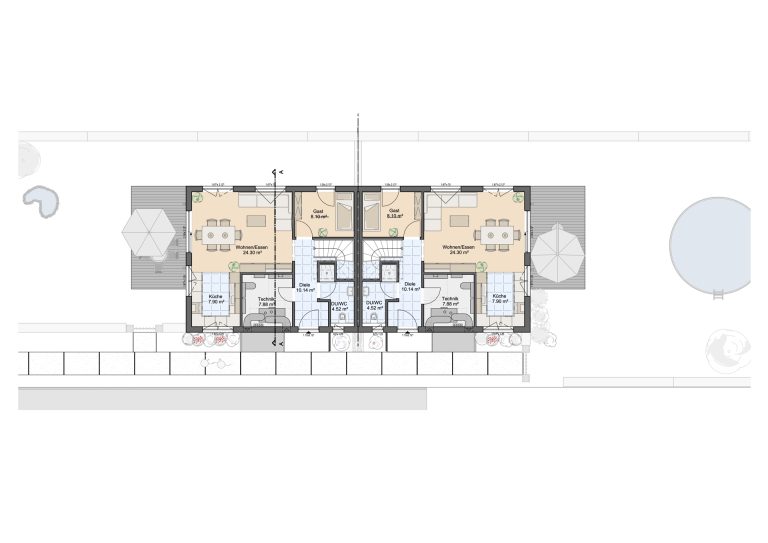 Immobilienangebot - Osnabrück - Alle - In bester Lage von Osnabrück - Projektierte hochenergieeffiziente Doppelhaushälfte