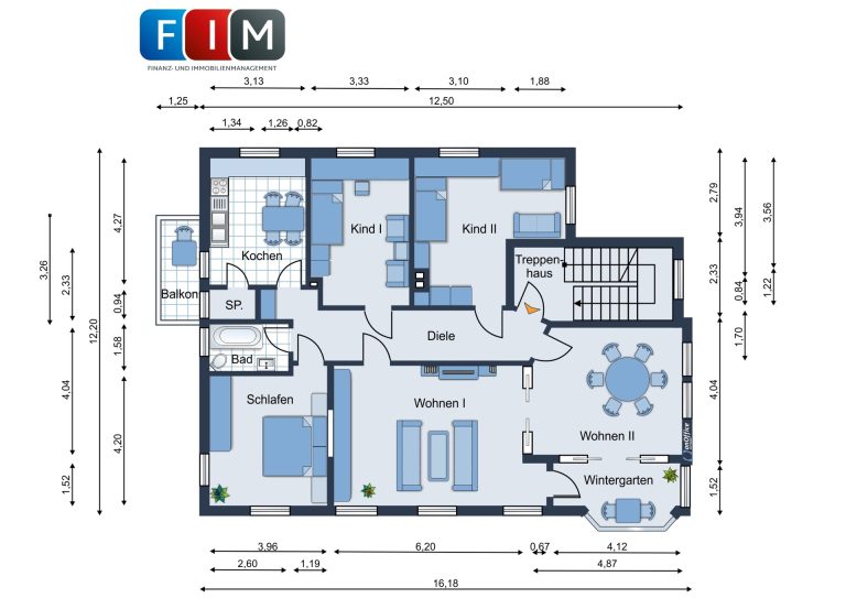Immobilienangebot - Bad Salzuflen - Alle - Preis reduziert: Altbaujuwel mit Balkon – stilvolles Wohnen im Herzen von Bad Salzuflen