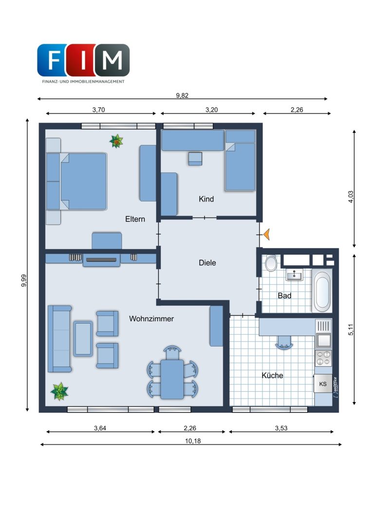 Immobilienangebot - Osnabrück - Alle - Jetzt investieren - Leerstehende Drei-Zimmer-Eigentumswohnung in Osnabrück
