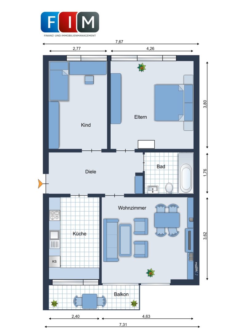 Immobilienangebot - Osnabrück - Alle - Vermietete Eigentumswohnung in Osnabrück sucht neuen Eigentümer