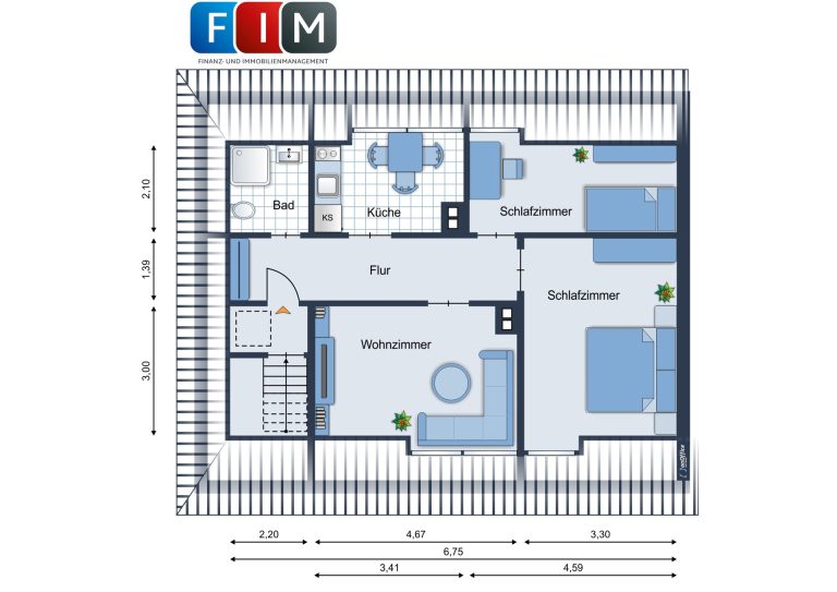 Immobilienangebot - Osnabrück - Alle - Kapitalanleger aufgepasst - gepflegte 3-Zimmer-Wohnung mit bestehendem Mietverhältnis