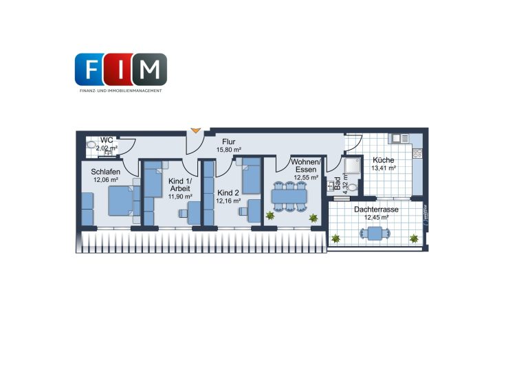 Immobilienangebot - Osnabrück / Eversburg - Alle - 3-Zimmer-Penthousewohnung: Wohnen über den Dächern von Osnabrück-Eversburg