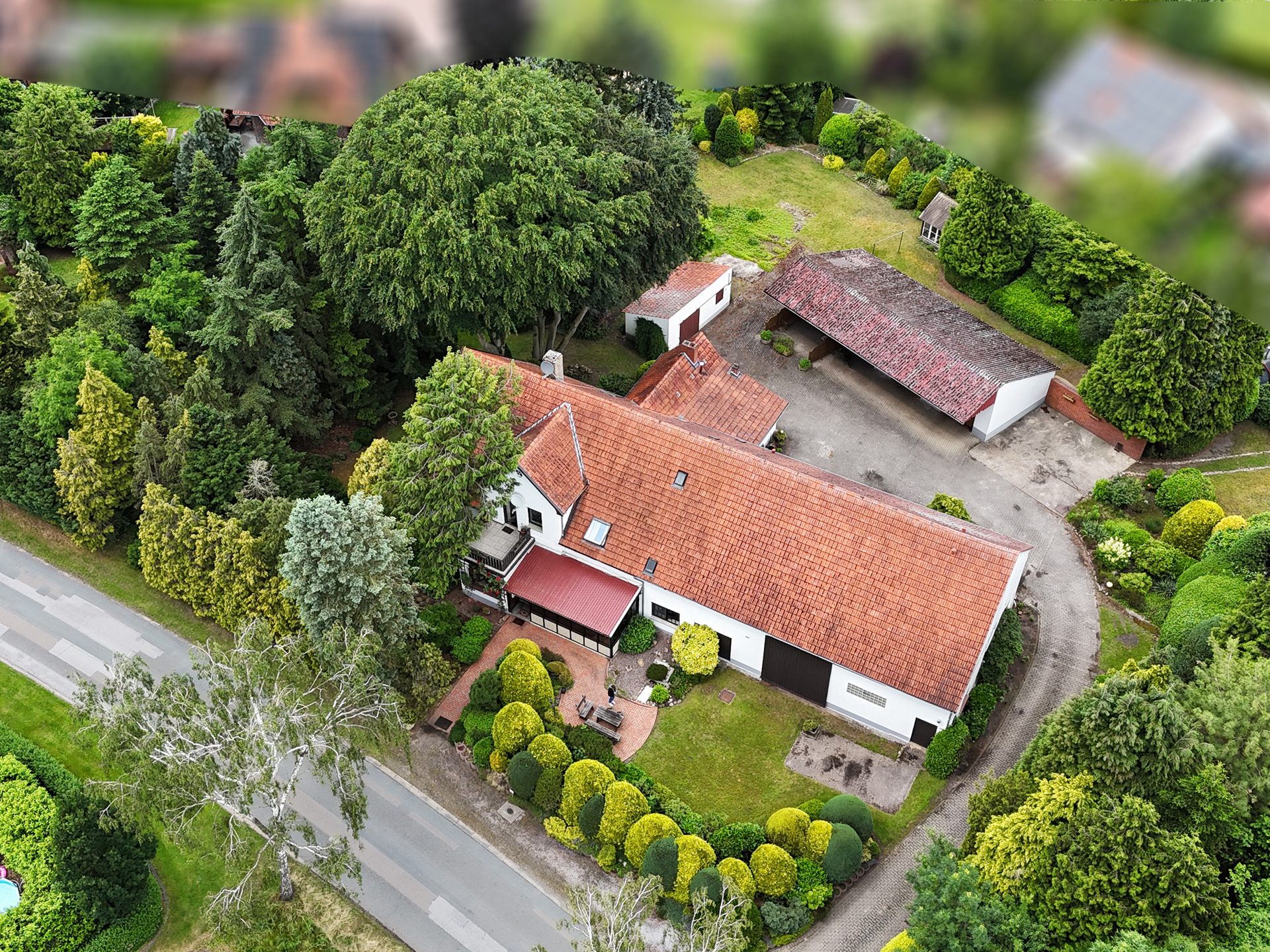 Immobilienangebot - Rahden - Alle - Einzigartiges Gebäudeensemble auf ca. 3.116 m² in Rahden – Wohnen, Arbeiten und Leben verbinden