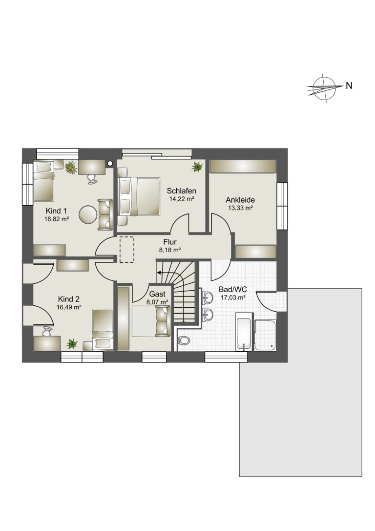 Immobilienangebot - Bissendorf - Alle - Stilvolles und modernes Einfamilienhaus, Energieeffizienzklasse A+ in bester Lage von Bissendorf
