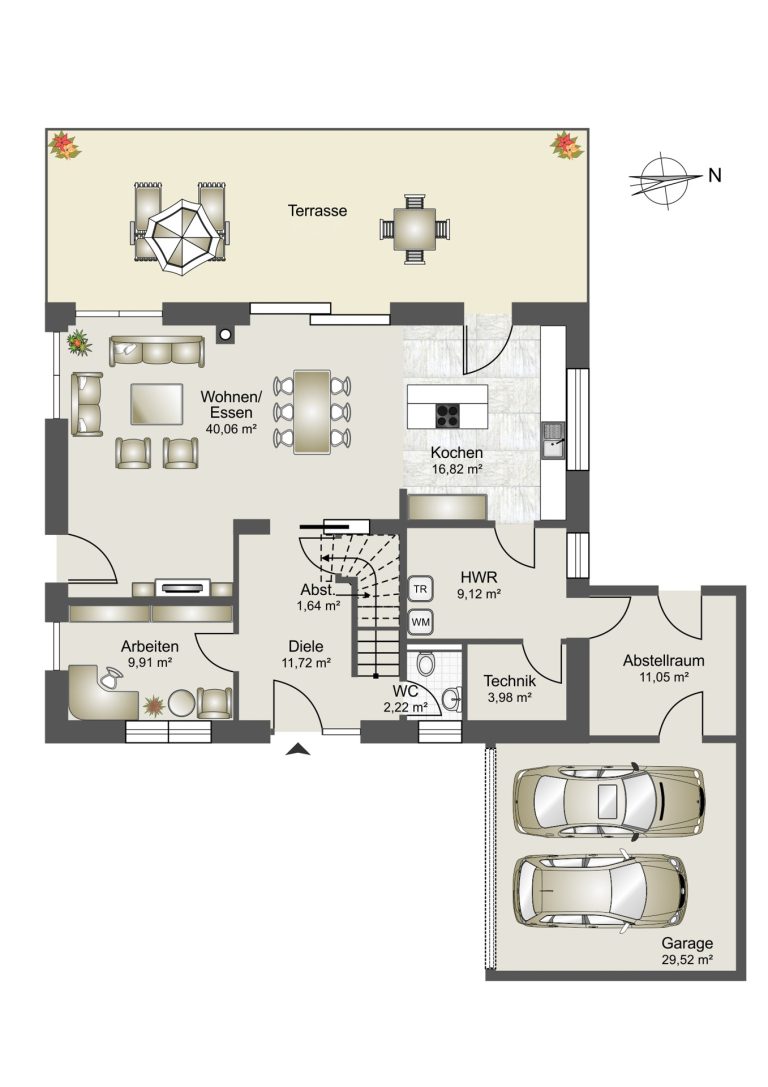 Immobilienangebot - Bissendorf - Alle - Stilvolles und modernes Einfamilienhaus, Energieeffizienzklasse A+ in bester Lage von Bissendorf