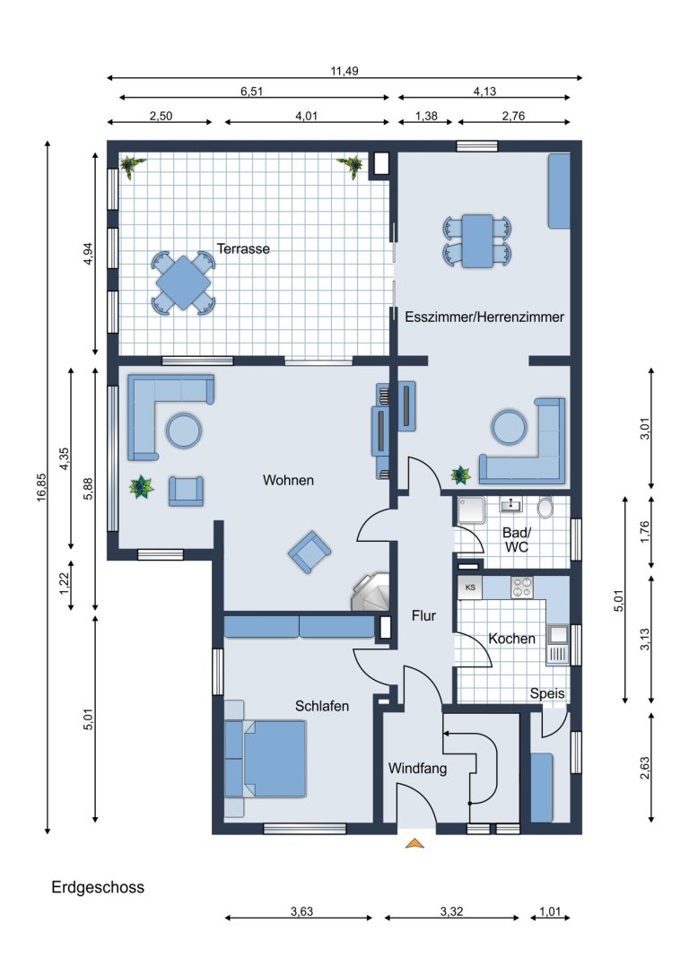Immobilienangebot - Osnabrück / Gretesch - Alle - Geräumiges Einfamilienhaus mit großem Grundstück und Entwicklungspotenzial in Osnabrück-Gretesch