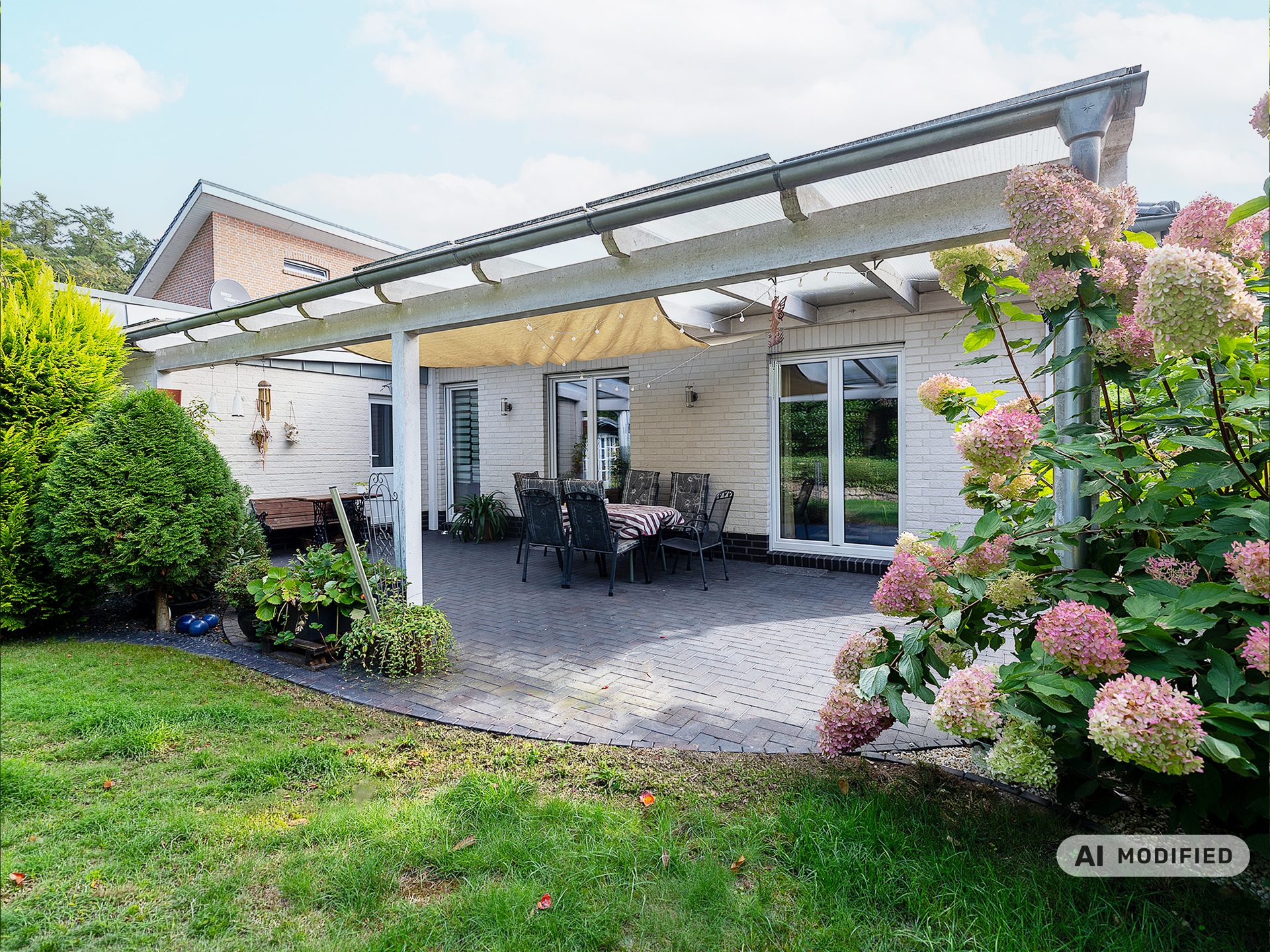 Immobilienangebot - Damme - Alle - Bungalow in Damme – Stilvolles Wohnen mit Kamin, Garten, überdachter Terrasse und Doppelgarage