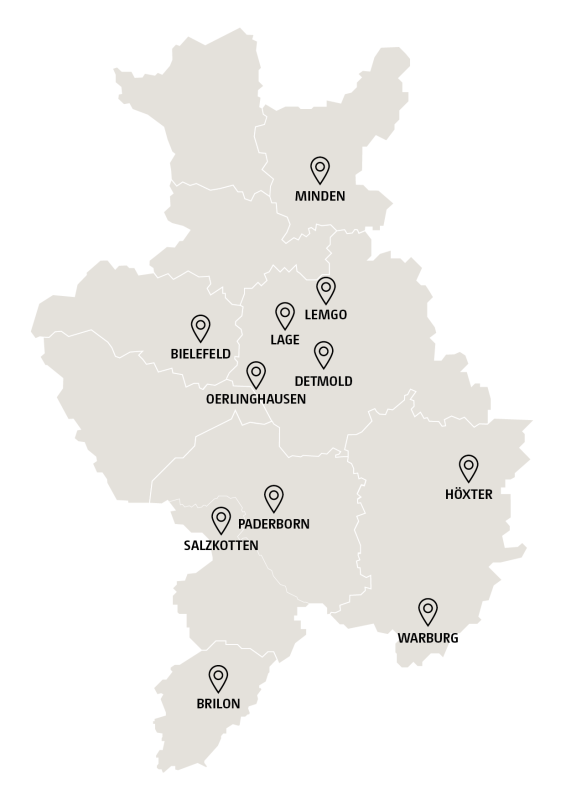 Unsere Standorte - OWL Immobilien in Paderborn und Region Unsere Standorte - OWL Immobilien in Paderborn und Region