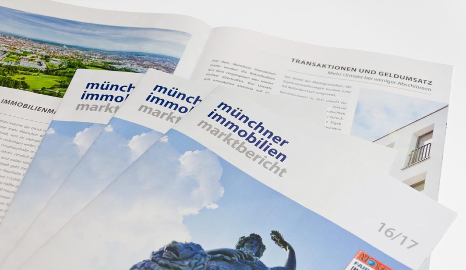 Ansicht verschiedener Marktberichte Aigner Immobilien
