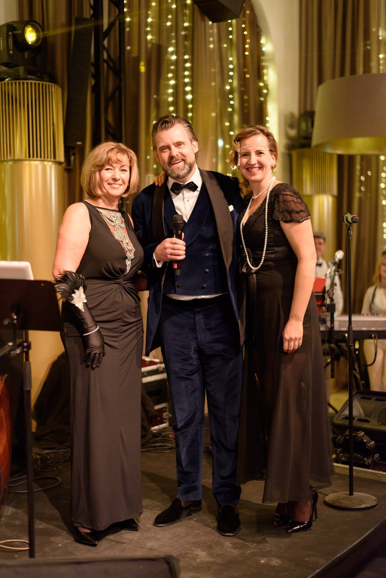 Weihnachtsfeier 2018: Marina Kahlke, Thomas Aigner, Ines Lusic