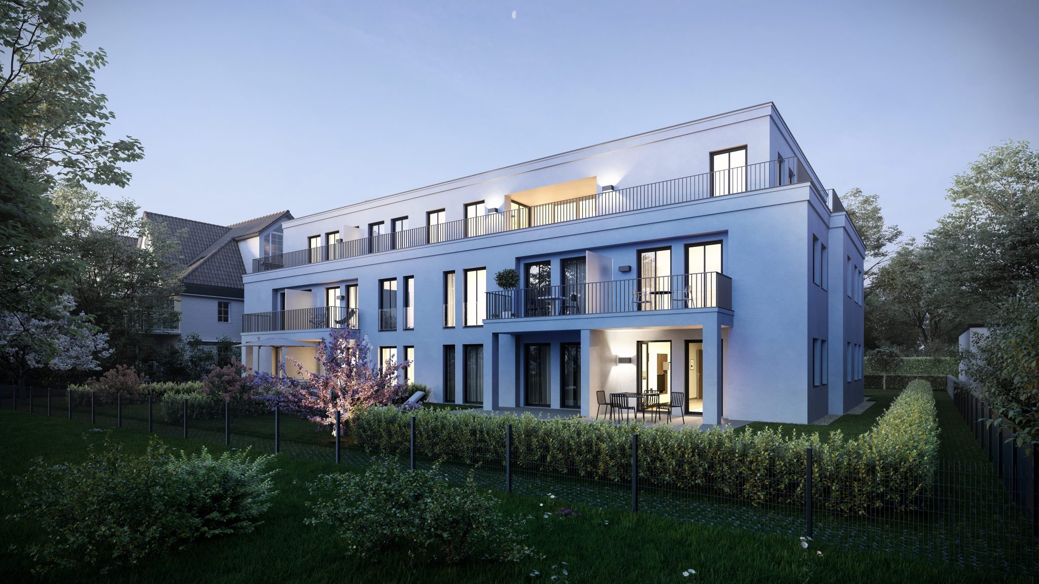 Aigner Immobilien GmbH - Immobilienangebot - 81479 München - Solln - Erdgeschosswohnung - Exklusive 3-Zimmer-Wohnung mit Ost- und Westterrasse in Bestlage von Alt-Solln