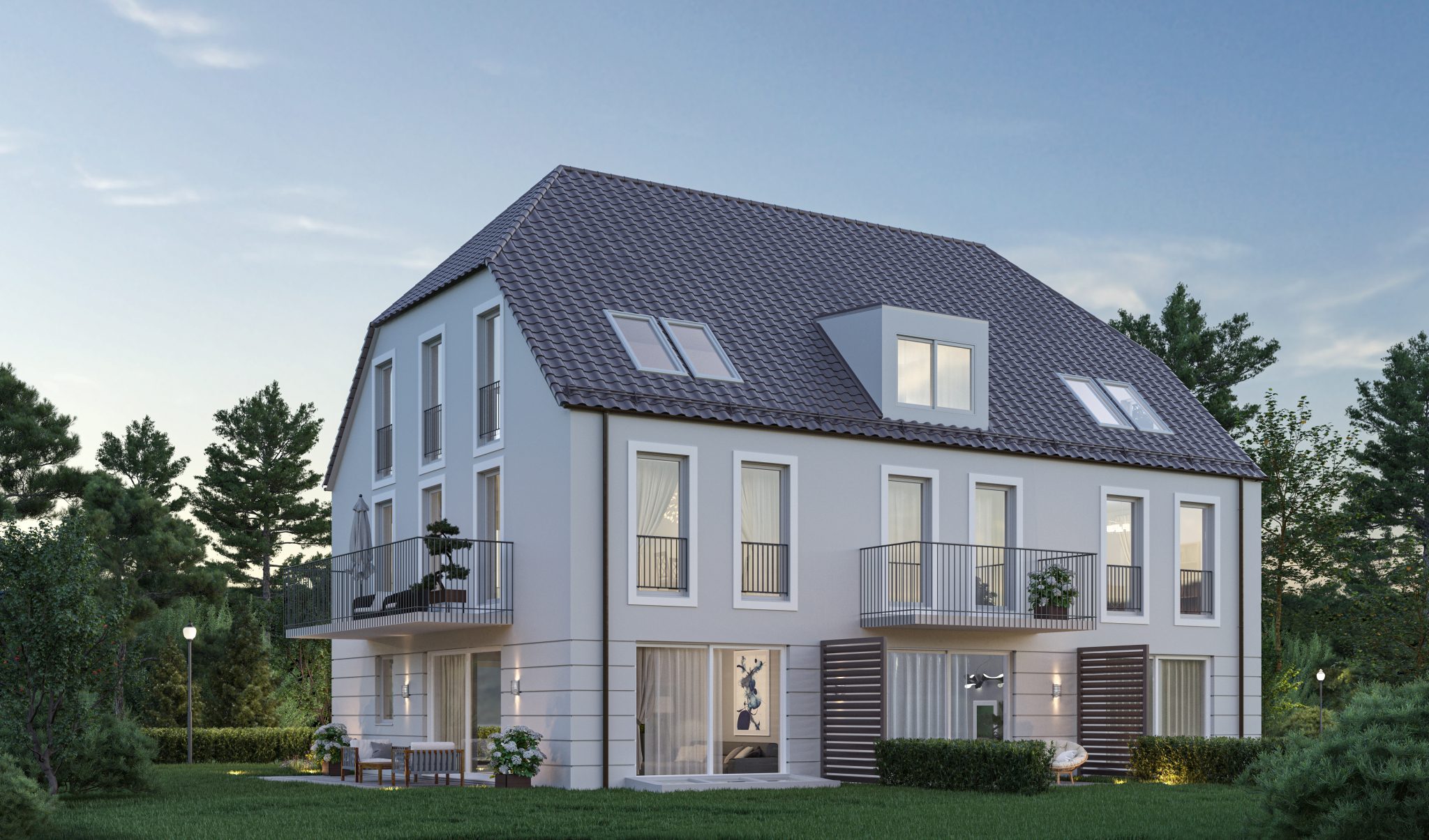 Aigner Immobilien GmbH - Immobilienangebot - 81247 München - Obermenzing - Reiheneckhaus - IW 30: Im Wismat - Im Leben - Im Grünen