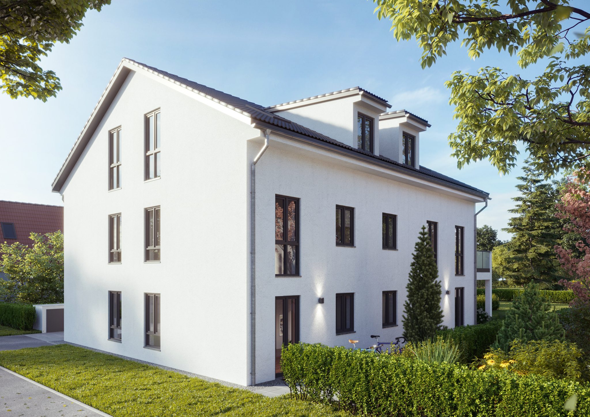 Aigner Immobilien GmbH - Immobilienangebot - 80937 München - Milbertshofen - Erdgeschosswohnung - Das TRIO - Ihr Wohn(t)raum in einem großzügigen Neubauensemble
