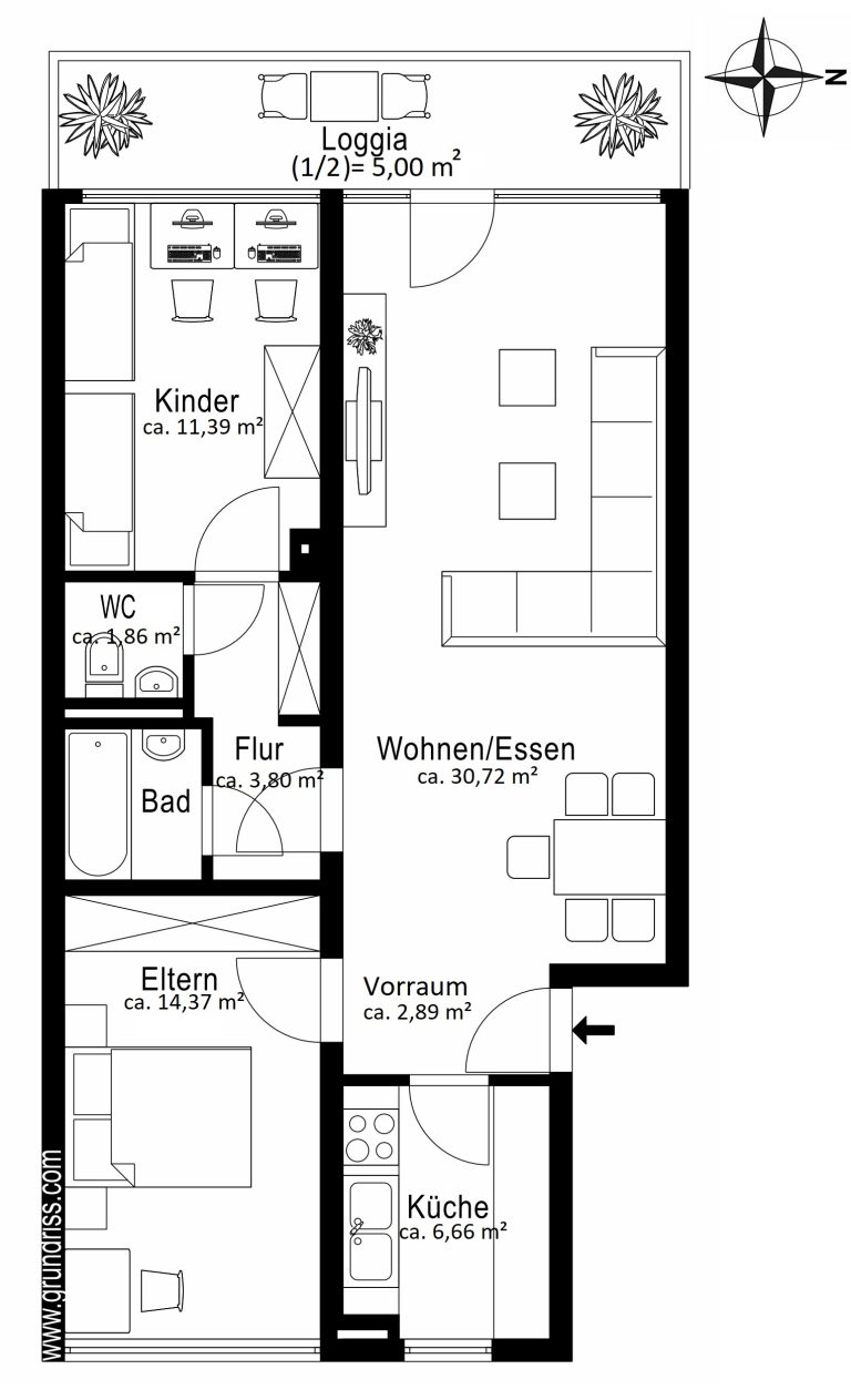 Aigner Immobilien GmbH - Immobilienangebot - 85375 Neufahrn - Neufahrn b.Freising - Etagenwohnung - Attraktive Kapitalanlage: Helle 3-Zimmer-Wohnung in Neufahrn