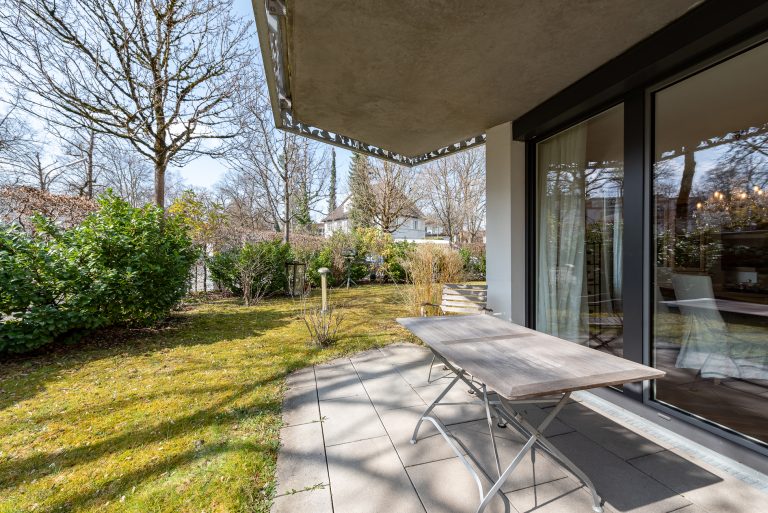 Aigner Immobilien GmbH - Immobilienangebot - 81479 München - Solln - Erdgeschosswohnung - Barrierefreier Avantgardismus: Moderne Gartenwohnung mit gehobener Ausstattung